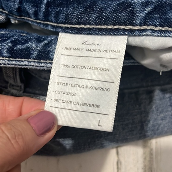 KanCan High Waist Denim Shorts - Blue - Picture 8 of 12